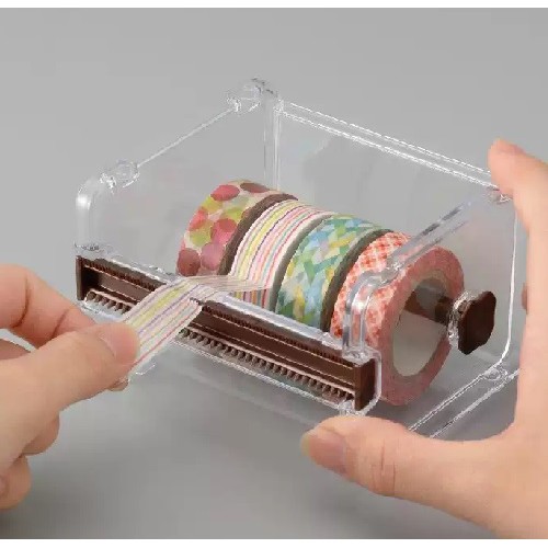 BY.日本製【INOMATA】紙膠帶 滾筒收納膠台-細節圖2