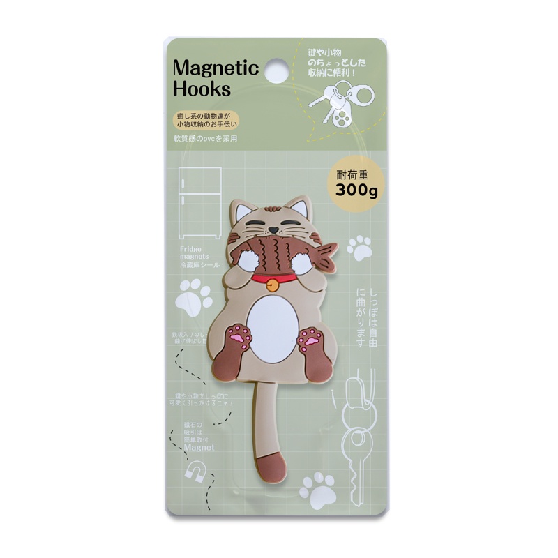 CY.超可愛吃魚貓造型冰箱貼掛勾、磁鐵掛鈎-細節圖9
