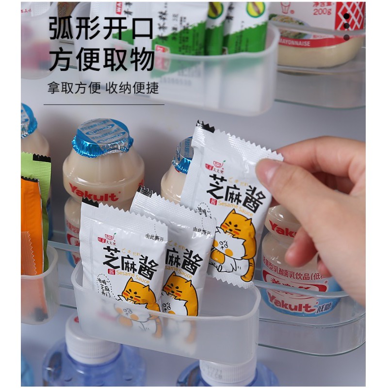 XX.冰箱調料包收納掛架盒、迷你小收納架、文具收納 2個裝-細節圖5