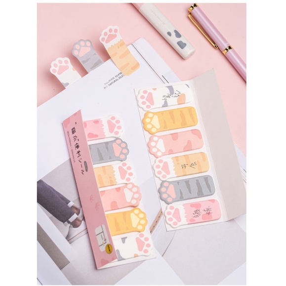 XX.可愛貓掌便利貼.N次貼.便條紙.便簽本.便條本.隨身本筆記本memo紙.記事本-細節圖7