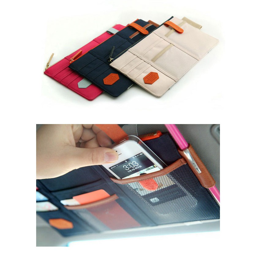 XX.Ж 時尚多功能汽車遮陽板收納袋.汽車收納夾.卡包◇-細節圖3