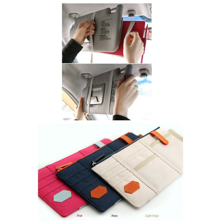 XX.Ж 時尚多功能汽車遮陽板收納袋.汽車收納夾.卡包◇-細節圖5