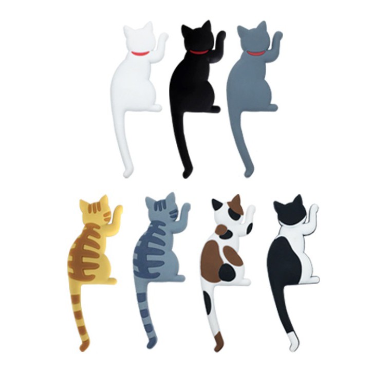 CY.Ж 超萌貓尾巴冰箱貼掛勾、磁鐵掛鈎◇-細節圖3