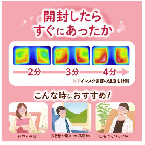IY.Ж 日本 Kao 花王 最新版 2倍時間蒸氣眼罩-柚子 12枚入◇-細節圖5