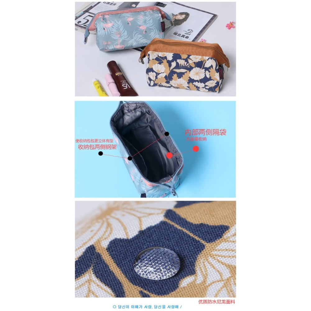 XX.Ж 韓國創意多功能帆布立體大容量化妝包.收納包.手拿包.手機包.雜物收納包◇-細節圖4