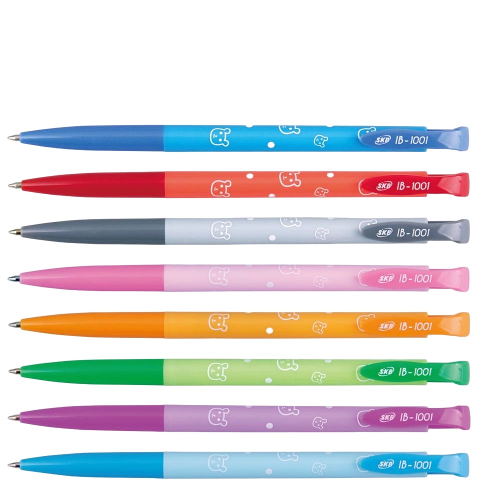 DY.【台灣品牌 SKB】優選 IB-1001 自動中油筆 8色-細節圖2