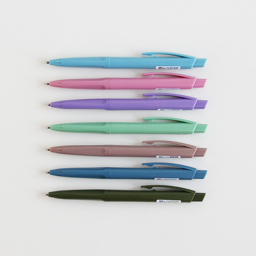 DY.【台灣品牌 SKB】復古色按動鋼珠筆(6色) G-1202  【0.5mm】-細節圖3