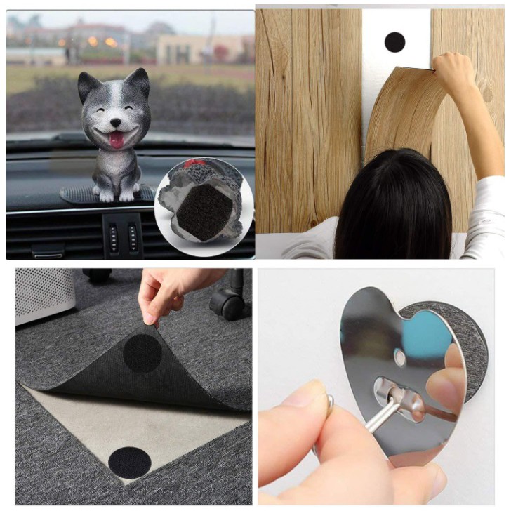 AY.圓形床單沙發固定魔術貼、背膠魔鬼氈、子母扣魔術貼、地毯地墊床單座墊固定貼-細節圖3