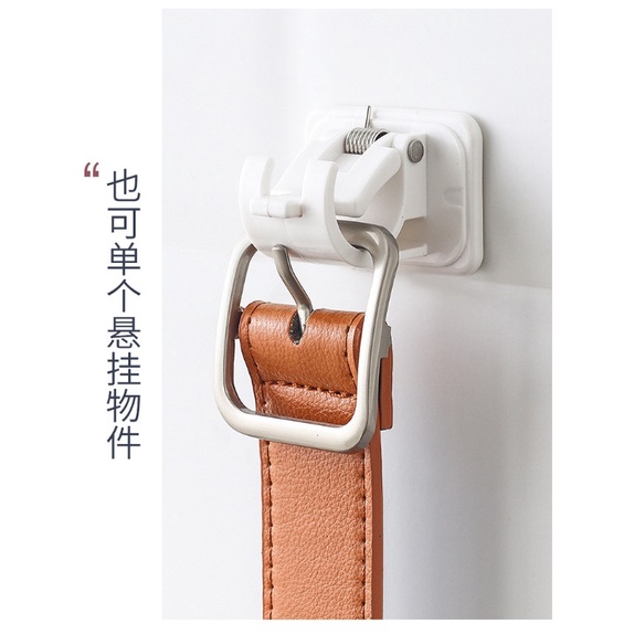 CY.KM808 橫桿掛勾、掛桿端部掛夾、窗簾浴簾掛桿挂杆固定夾、伸縮桿好伙伴(2個装)-細節圖2