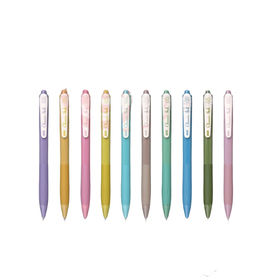 DY.【台灣品牌 SKB】輕復古色速乾大容量按動中性筆 【0.5mm】G-2506A-細節圖9