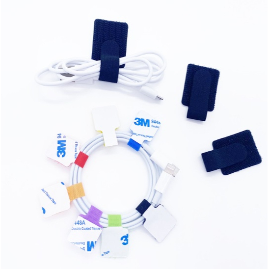 AY.3M自黏式魔術貼束、型魔術貼束帶、電線收納理線器、電腦數據線電源網線綁線帶、耳機收納綁繩-細節圖2