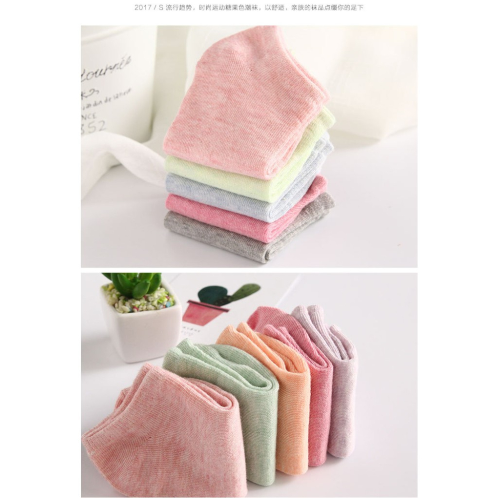 BY.Ж 馬卡龍繽紛糖果色女孩短襪.棉襪.船襪.隱形襪.淺口襪◇-細節圖2