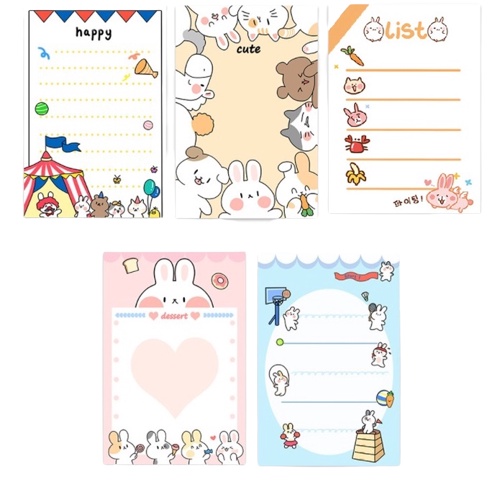EY.可愛淘氣兔創意便利貼.標籤紙.可撕N次貼.便條紙.記事本.便簽本-細節圖7