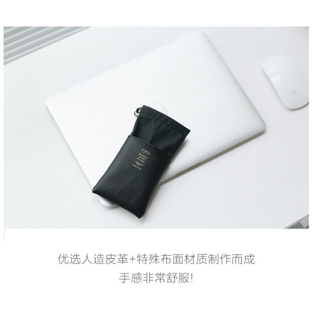 GY.Ж 熱銷 便捷可掛式皮革眼鏡袋、眼鏡收納袋、眼鏡布袋◇-細節圖3