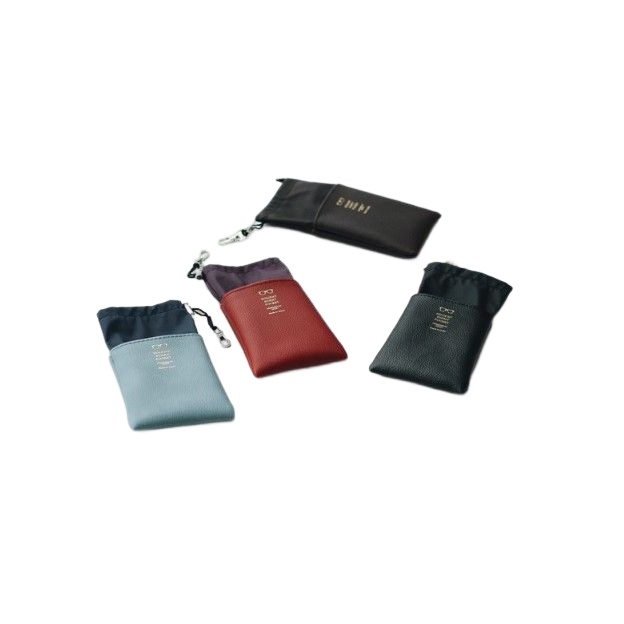 GY.Ж 熱銷 便捷可掛式皮革眼鏡袋、眼鏡收納袋、眼鏡布袋◇-細節圖8