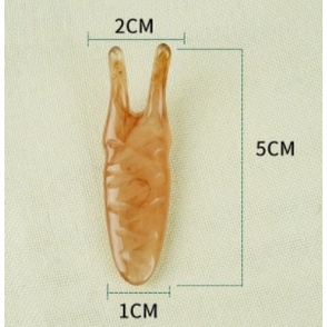 IY.精選蜜蠟小蟲形兩叉刮痧板、臉部刮痧板、頭部刮痧-細節圖2