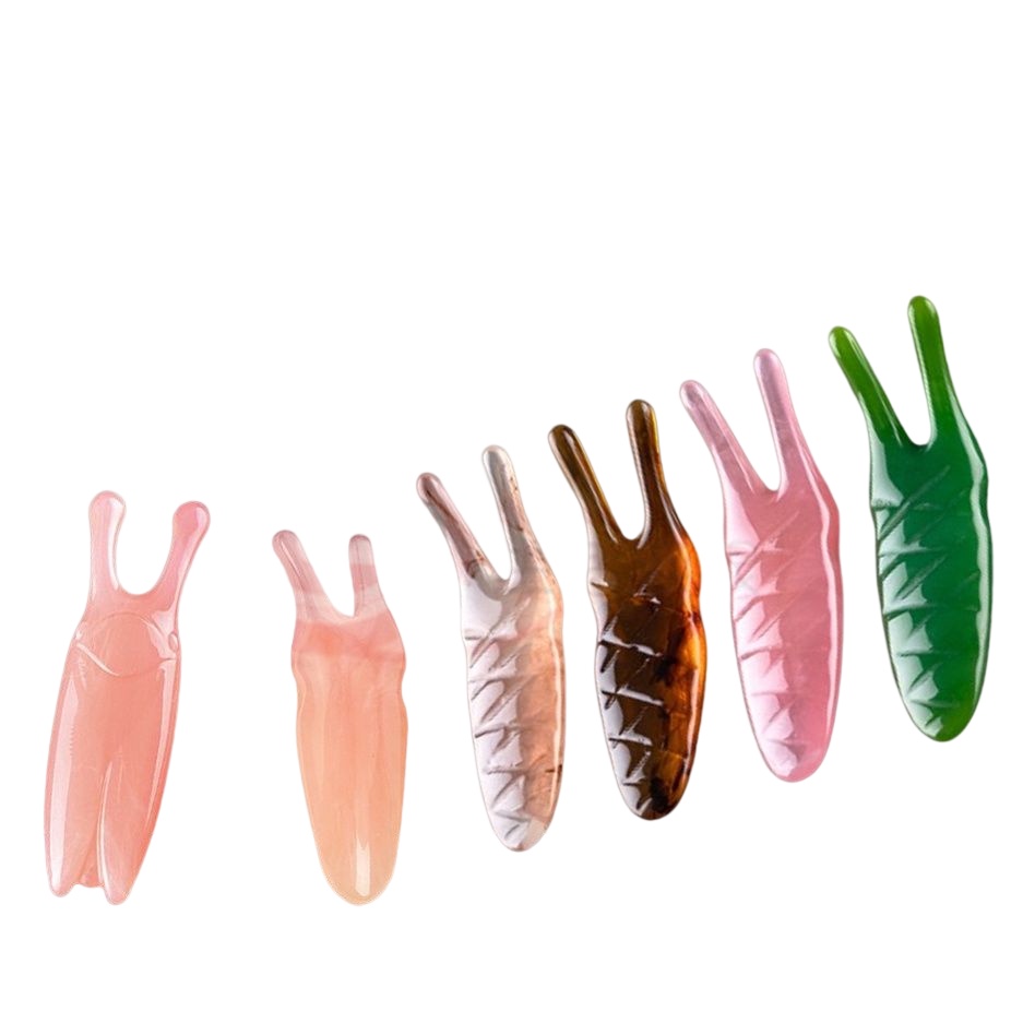 IY.精選蜜蠟小蟲形兩叉刮痧板、臉部刮痧板、頭部刮痧-細節圖6