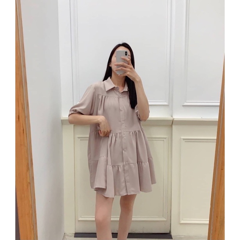 Rula🎀 韓系 現貨 甜美雪紡娃娃洋裝*6色-細節圖3