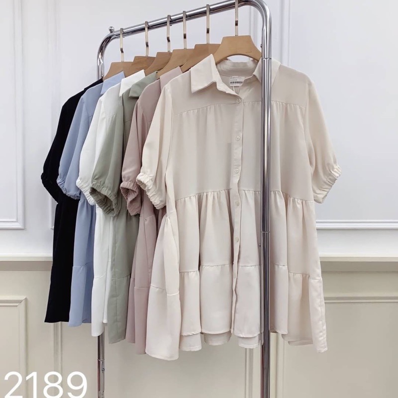 Rula🎀 韓系 現貨 甜美雪紡娃娃洋裝*6色-細節圖4