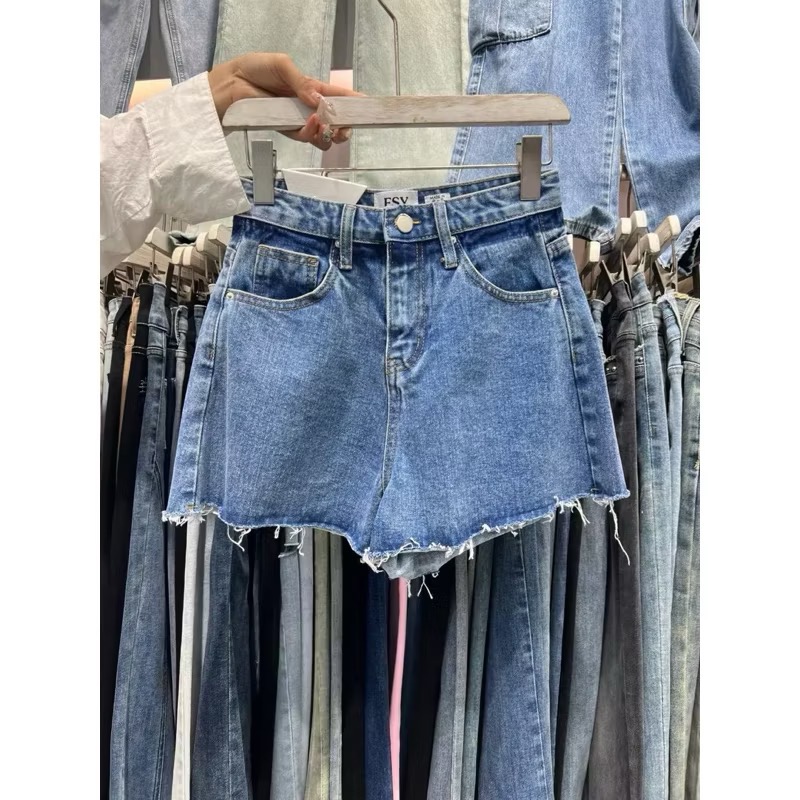 𝑹𝒖𝒍𝒂🎀 正韓 現貨&預購 FSY 高腰百搭牛仔短褲10383-細節圖3