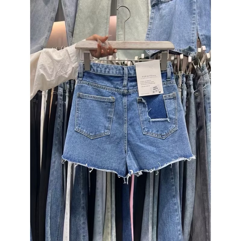 𝑹𝒖𝒍𝒂🎀 正韓 現貨&預購 FSY 高腰百搭牛仔短褲10383-細節圖4