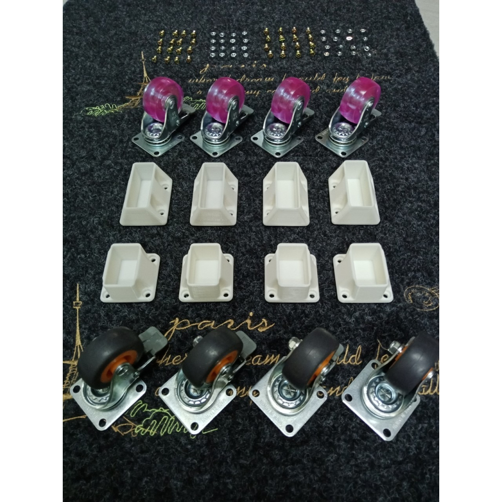 全台獨家設計 - IKEA嬰兒床，加裝萬向滑動輪-高階靜音版(含底座及滑輪)-細節圖2