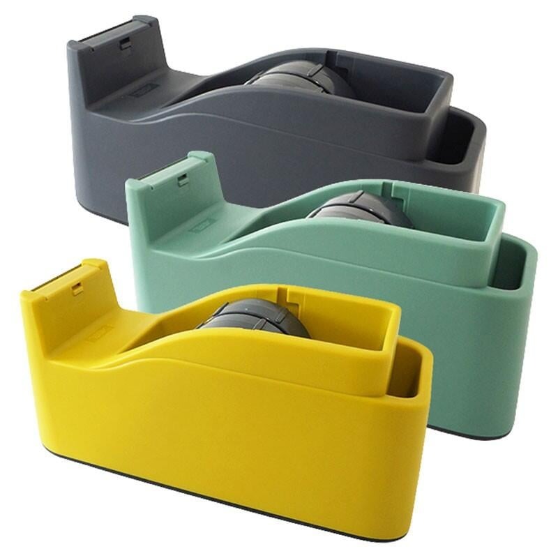 [大塊文具含發票] ABEL 力大 澄穩‧輕快切專利膠臺 TD2000 黑/綠/黃 可放48mm膠帶 超方便 現貨 快速-細節圖2