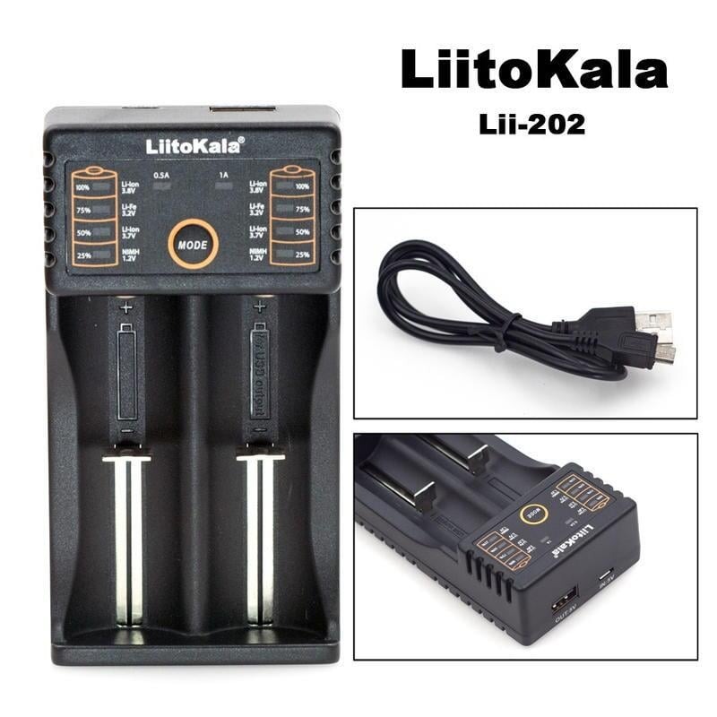 [大塊文具含發票] 原廠正品 Lii-202 / Lii-402 18650電池 3號/4號 鋰電池充電器-細節圖2