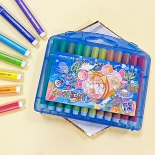 [大塊文具含發票] 筆樂 柴語錄24色易水洗彩色筆 彩色筆-細節圖2