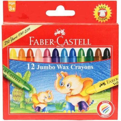 [大塊文具含發票]輝柏 Faber-Castell 大象 12色 24色蜂蠟筆 環保、安全、無毒
