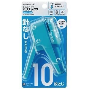 [大塊文具含發票] KOKUYO Harinacs SLN-MSH110省力型 無針釘書機 一次訂十張紙 內有多色-細節圖3