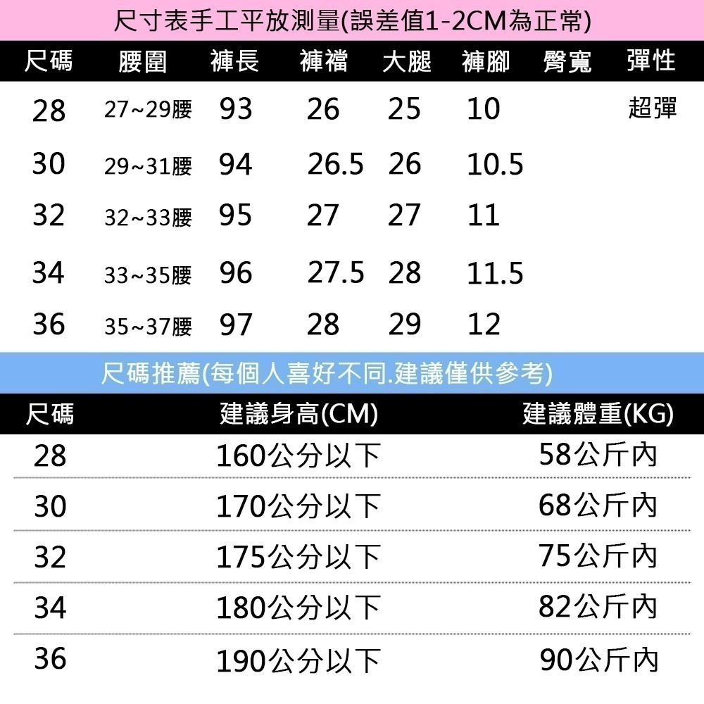 【OBIYUAN】縮口褲 大彈力 修身 版型 牛仔褲 淺洗色 長褲 單寧褲 【HK4188】-細節圖2