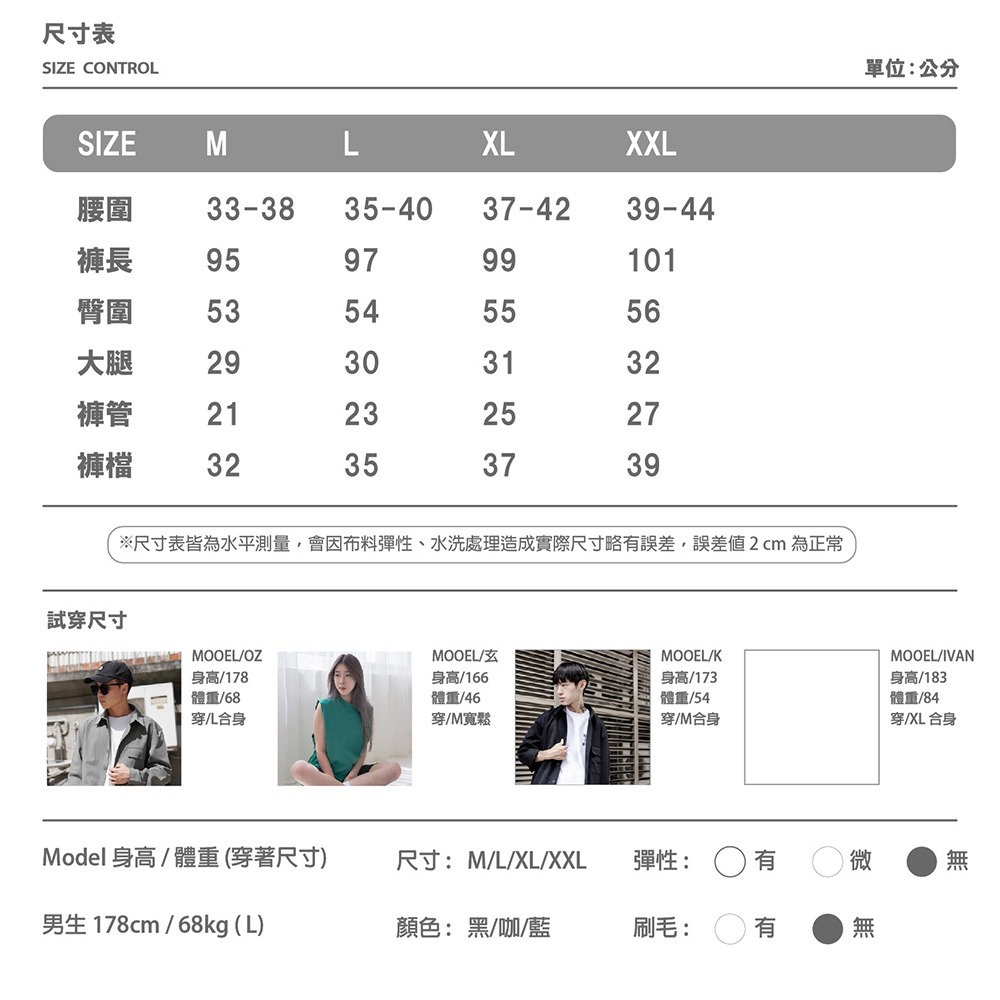 【OBIYUAN】牛仔褲 韓國 水洗 多口袋 工裝 長褲 單寧褲 3色【GJ801】-細節圖2