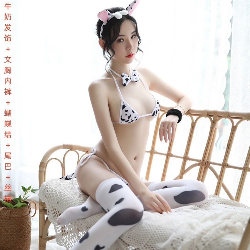 【OBIYUAN】情趣內衣 6件 大全配 乳牛 三點式 絲襪 衣服 情趣用品【GS0021】-細節圖3