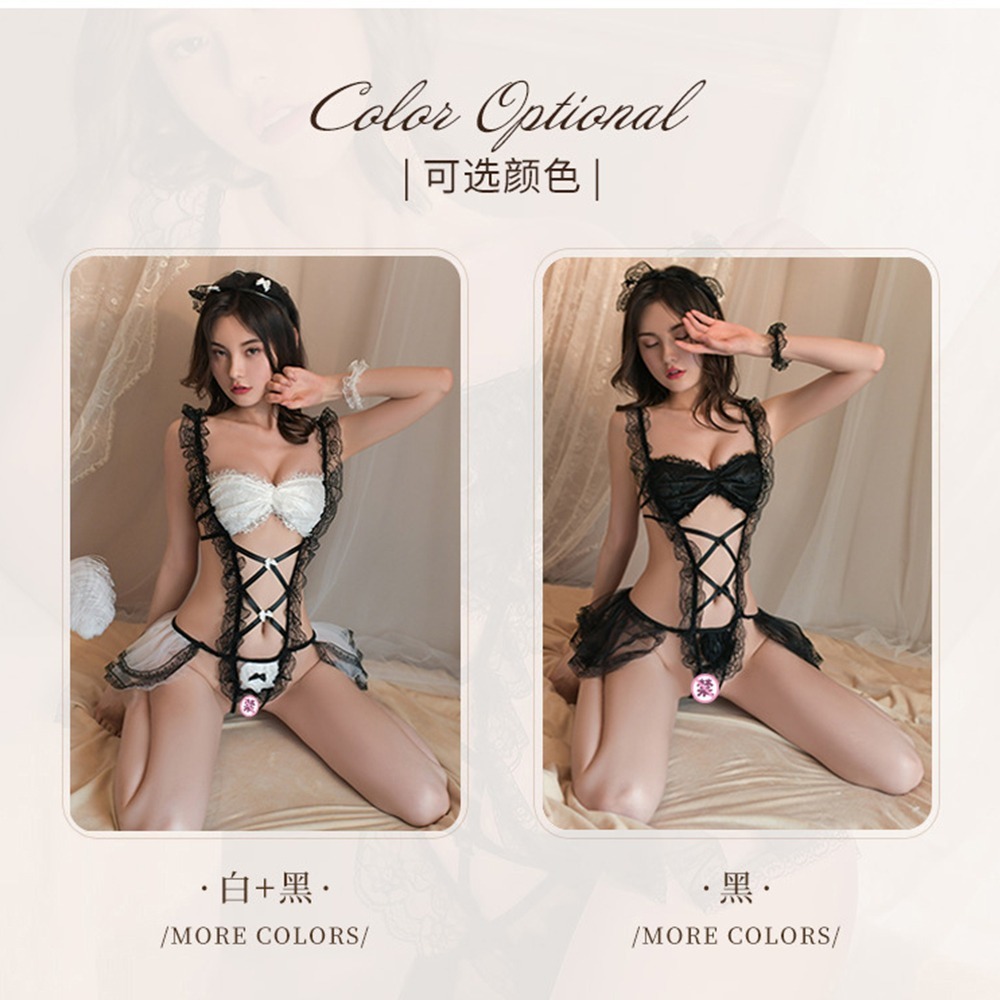 【OBIYUAN】情趣內衣 角色扮演 小女僕 蕾絲 露背 性感 情趣用品 2色【GS0030】-細節圖4