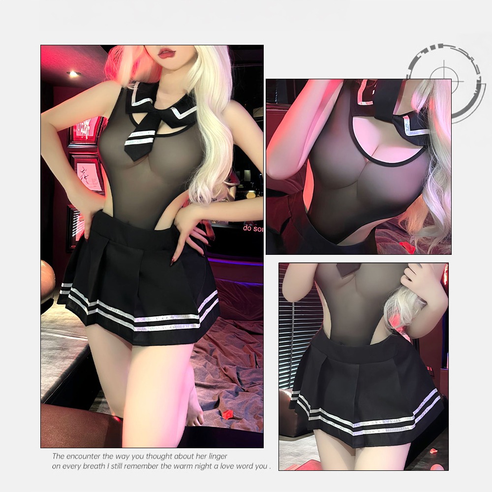 【OBIYUAN】角色扮演 學生服 JK 兩穿 性感  情趣用品 2色【SE1171】-細節圖6