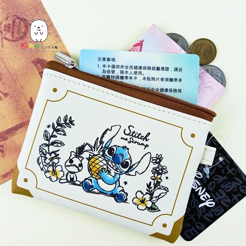 迪士尼 皮革手繪零錢包 米奇米妮 維尼 奇蒂 史迪奇 三眼怪 毛怪大眼仔 蜘蛛人 【DS0159】 熊角色流行生活館-細節圖3