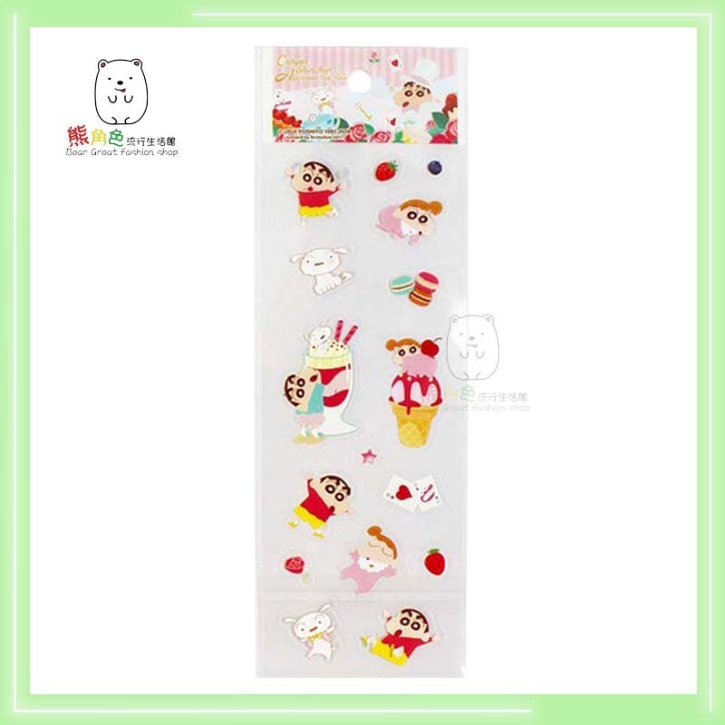 蠟筆小新 可愛小貼紙 手帳貼 貼紙 玩具 海邊 甜點 【ZZ0136】 熊角色流行生活館-規格圖3