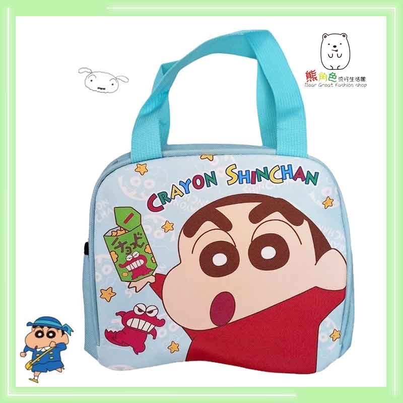 蠟筆小新 便當袋 萬用手提袋 提袋 睡衣 上學 小新小白黑 睡衣鬧鐘 餅乾 【ZZ0174】 熊角色流行生活館-規格圖4