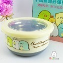 角落小夥伴 不鏽鋼圓形保鮮餐碗 防滑碗 止滑碗 大 超市藍 海洋粉紅 冰淇淋黃 【SG0128】 熊角色流行生活館-規格圖4