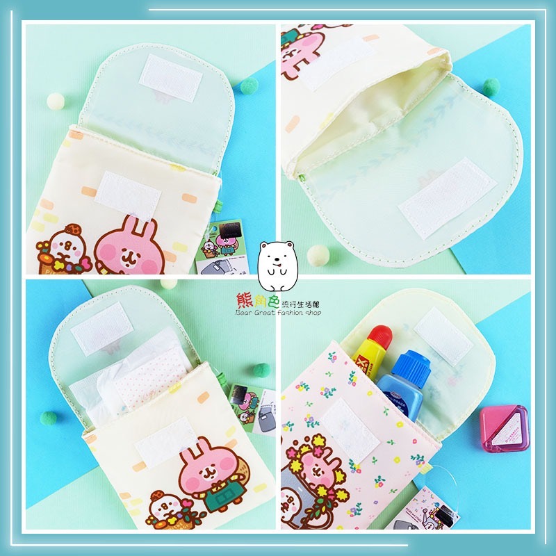 貓福珊迪 萬用包 生理包 收納包 兔兔 鯊魚 柴犬 銅鑼燒 【MF0055】 熊角色流行生活館-細節圖3