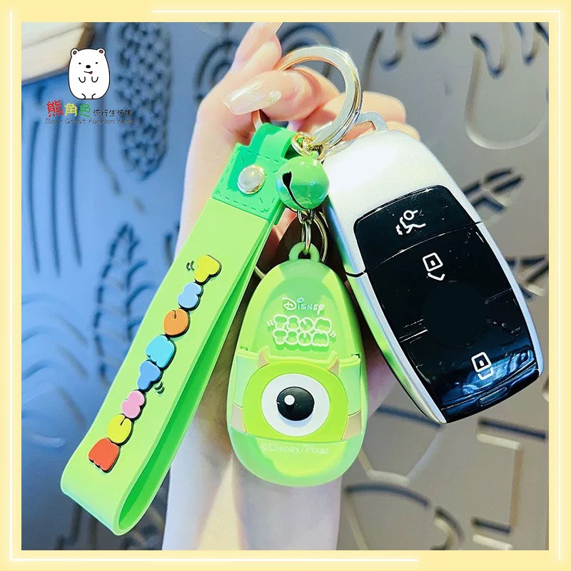 迪士尼 拖鞋造型鑰匙圈 鑰匙圈 鎖圈 米奇 米妮 史迪奇 三眼怪 熊抱哥 大眼仔 【DS0016】 熊角色流行生活館-細節圖3