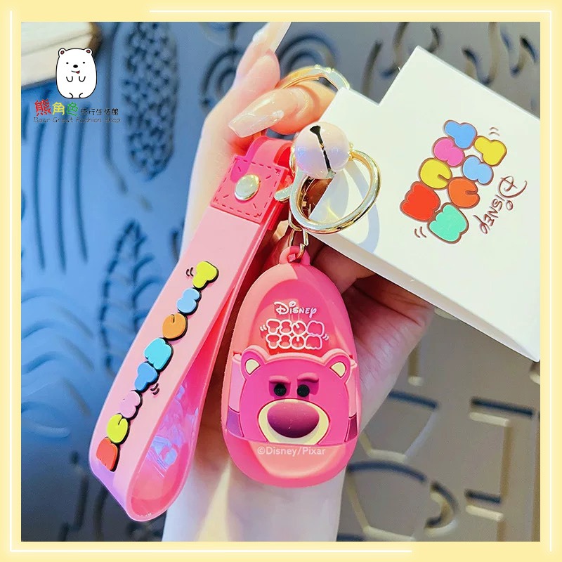 迪士尼 拖鞋造型鑰匙圈 鑰匙圈 鎖圈 米奇 米妮 史迪奇 三眼怪 熊抱哥 大眼仔 【DS0016】 熊角色流行生活館-規格圖4