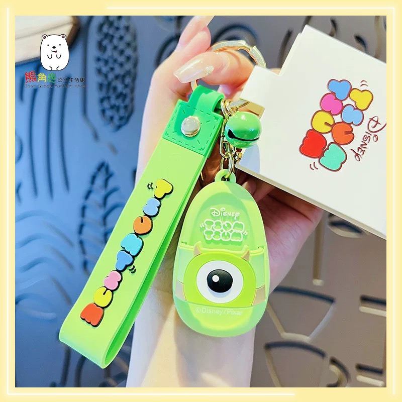迪士尼 拖鞋造型鑰匙圈 鑰匙圈 鎖圈 米奇 米妮 史迪奇 三眼怪 熊抱哥 大眼仔 【DS0016】 熊角色流行生活館-規格圖4