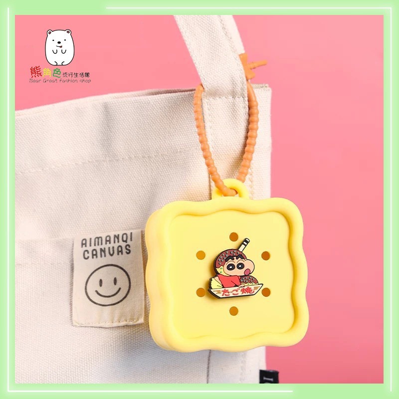 蠟筆小新 迷你收納包 矽膠零錢包 黃 藍 【ZZ0095】 熊角色流行生活館-細節圖5