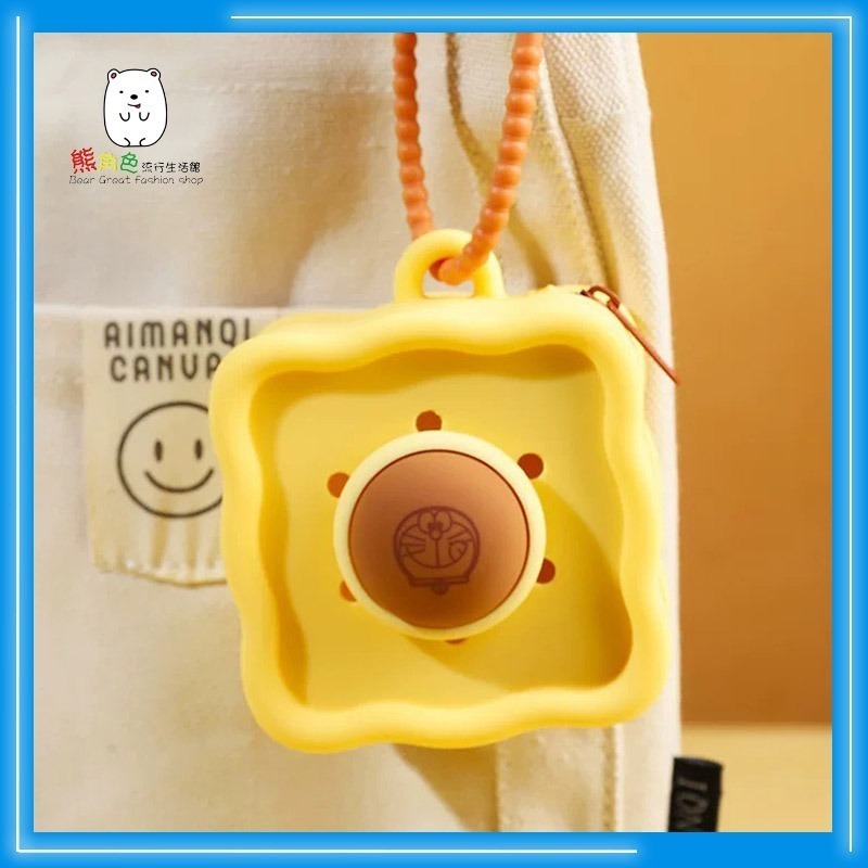 哆拉A夢 硅膠迷你收納包 矽膠零錢包 銅鑼燒 記憶土司 【ZZ0095】 熊角色流行生活館-細節圖4