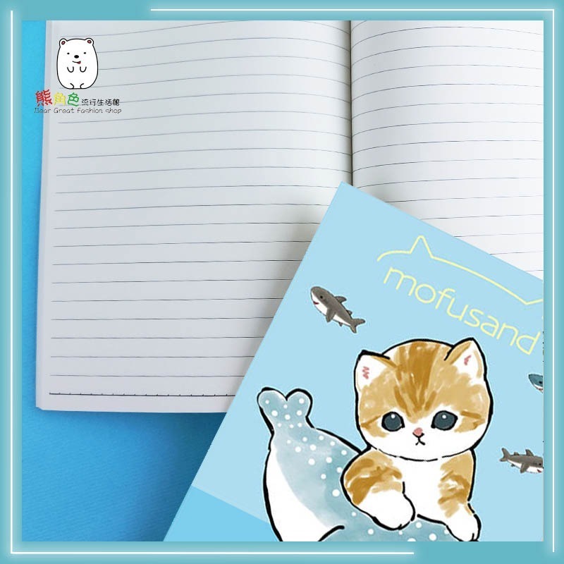 貓福珊迪 25開筆記本 打電腦 兔兔 鯨魚 草莓 【MF0017】 熊角色流行生活館-細節圖3