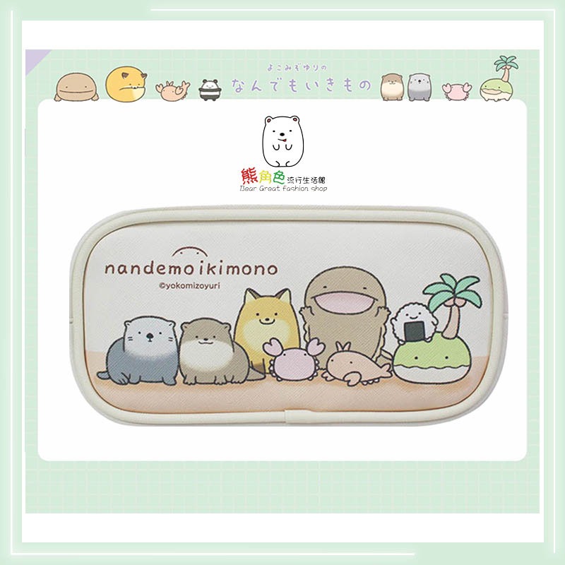 朗萌綺盟 圓管筆袋 收納袋 萬用包 粉橘 藍綠 【NM0006】 熊角色流行生活館-規格圖3