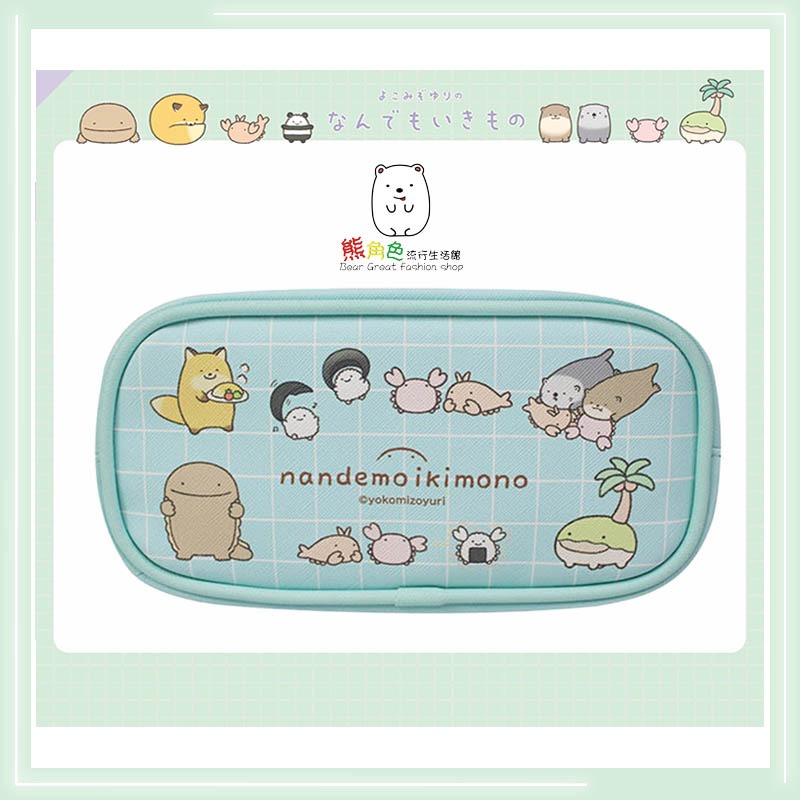 朗萌綺盟 圓管筆袋 收納袋 萬用包 粉橘 藍綠 【NM0006】 熊角色流行生活館-規格圖3