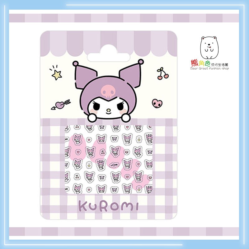 三麗鷗 指甲貼 美甲貼 貼紙 可愛小貼紙 大耳狗 酷洛米 布丁狗 帕恰狗 【KT0184】 熊角色流行生活館-細節圖4